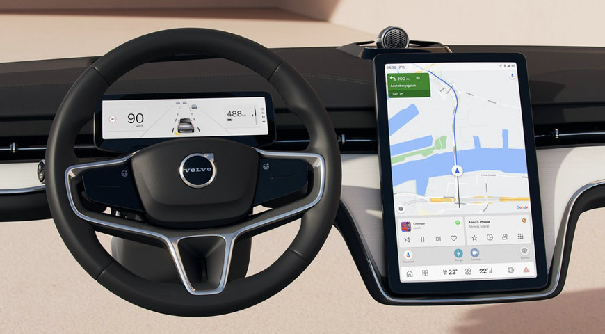 The new Volvo EX90 gives you every information you need, when you need it 